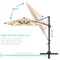 Best Choice Products 10ft 360-Degree Solar LED Lit Cantilever Patio Umbrella, Outdoor Hanging Shade